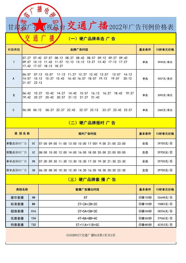 2022年甘肃交通广播价格表.jpg