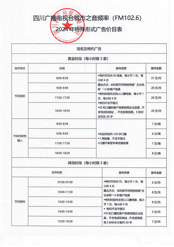 四川城市之音2024年价格表2.png